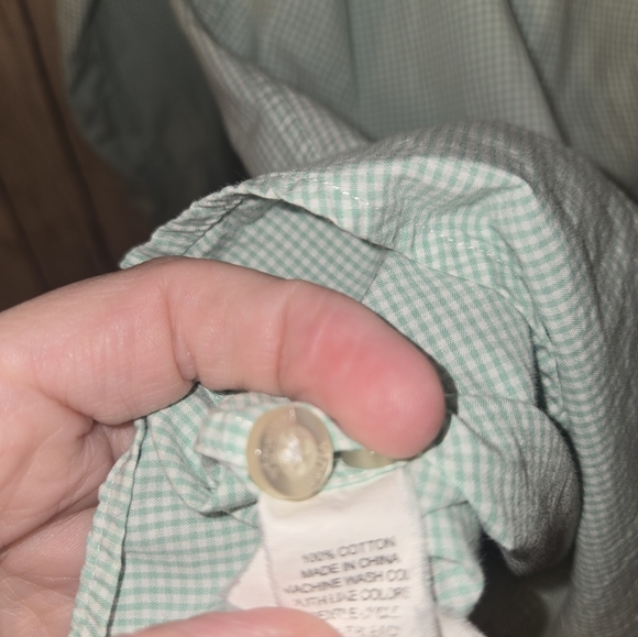 Vineyard Vines Mens Classic Fit Tucker Shirt Whale White Teal Blue/g Check Sz MD - Picture 5 of 6